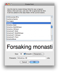 Writing a Processing Sketch to Print Text to the Screen – Fiz-ix